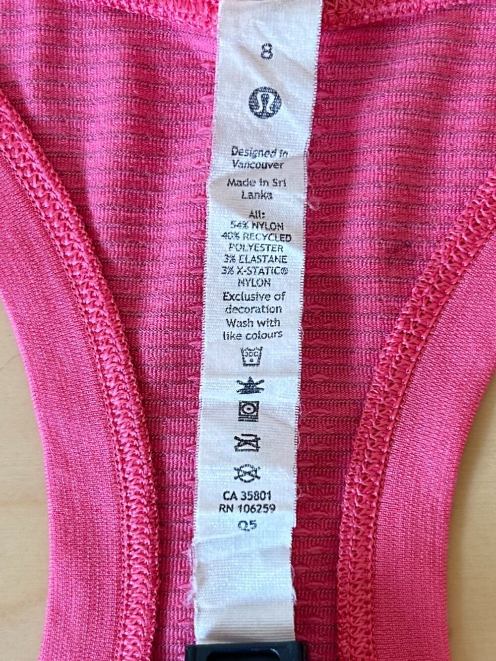Lululemon Racerback Tank Top Pink Size 8 - Picture 4 of 8